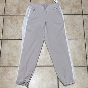 Calvin Klein Light Gray Joggers with White Accents women size S new
